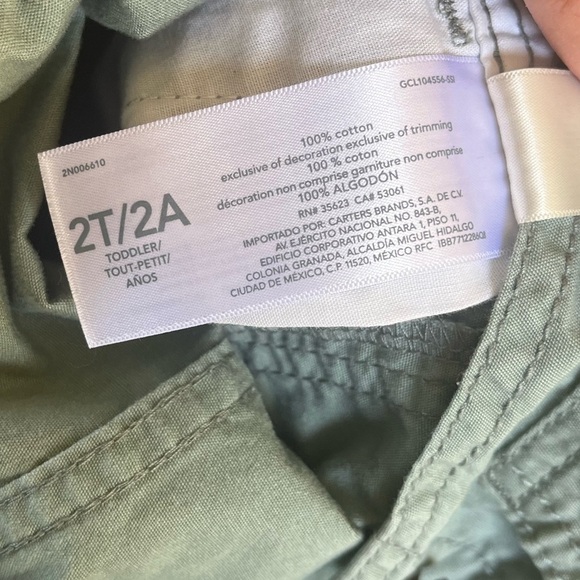 GREEN Oshkosh Overalls 2T - Picture 7 of 10